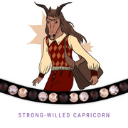 Strong Willed Capricorn Stirnband Bling Swing