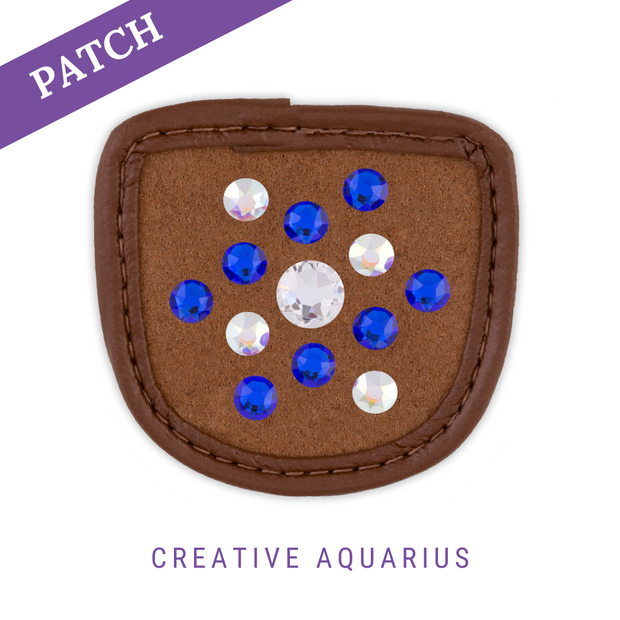 Creative Aquarius Reithandschuh Patch caramel