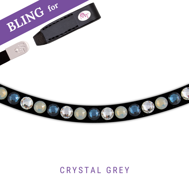Crystal Grey Stirnband Bling Swing