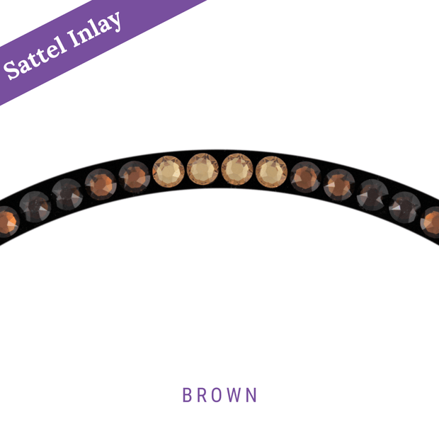 Brown Stübben Sattel Inlay
