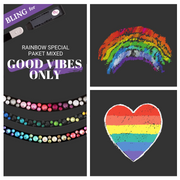 Good vibes only Paket Stirnband Bling Swing