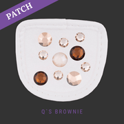 Q's Brownie by Chrissi Reithandschuh Patch weiß